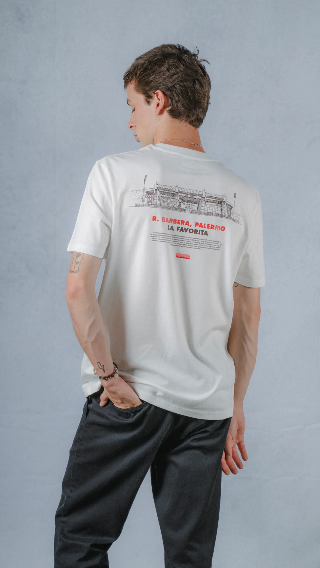 R. Barbera, Palermo MUNDIAL x Tacchettee T-shirt - White - Image 4