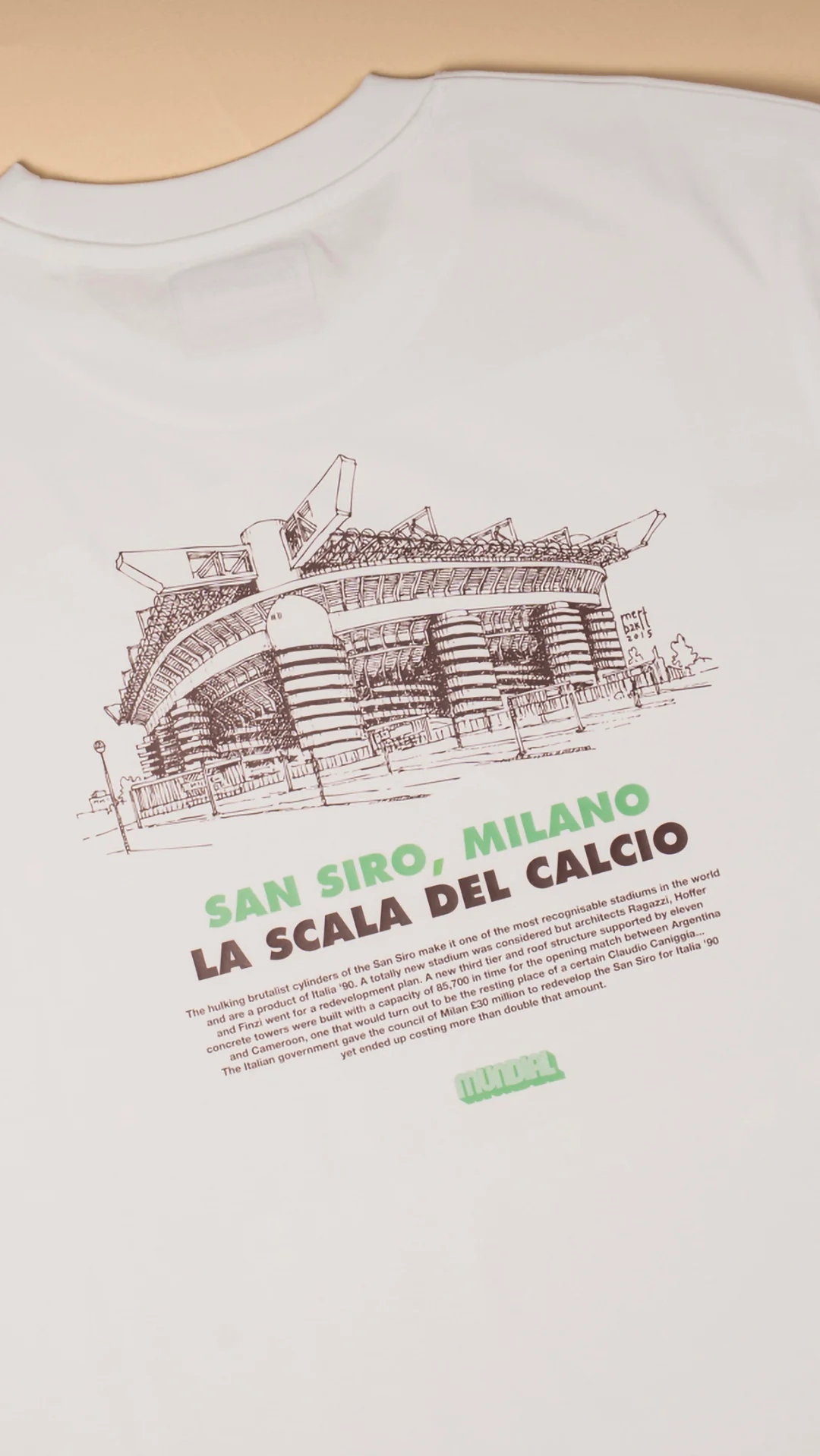 San Siro, Milano MUNDIAL x Tacchettee T-shirt - White - Image 3