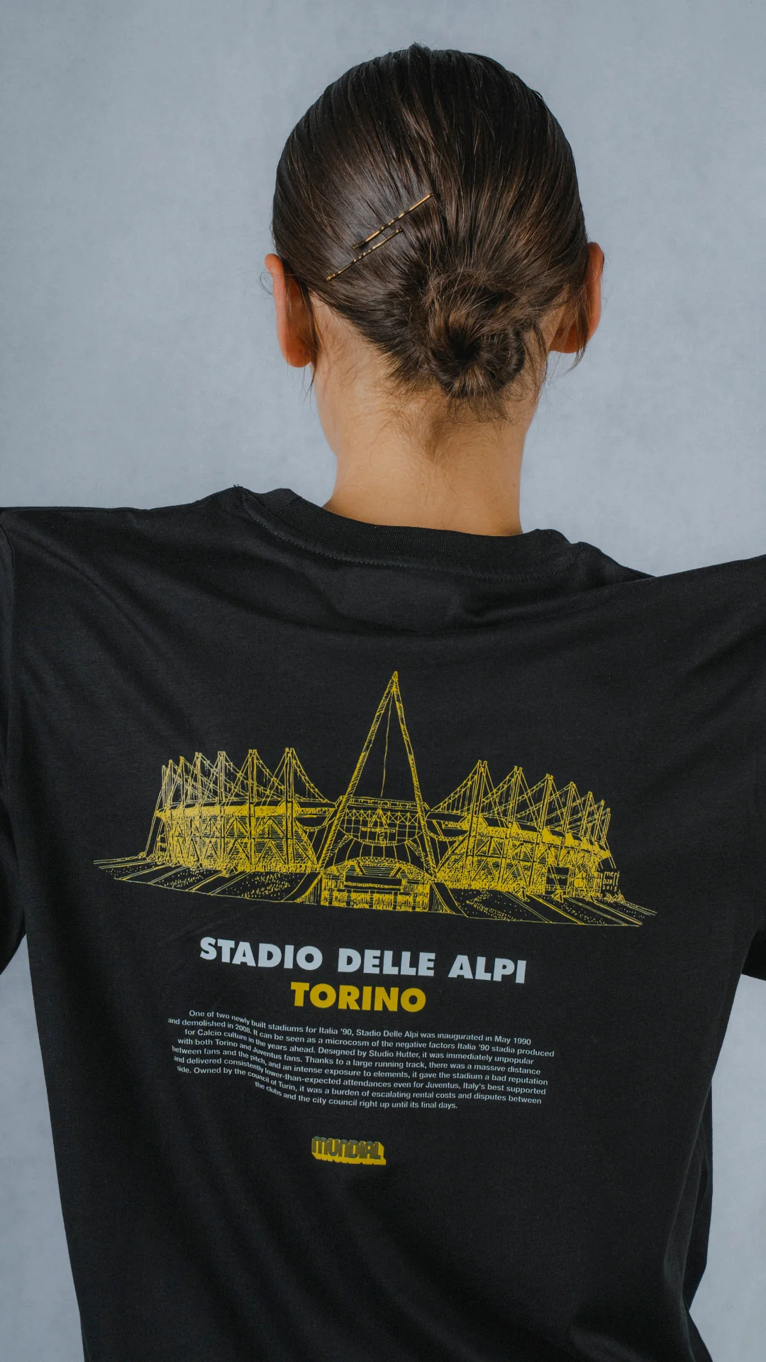 Stadio Delle Alpi, Torino MUNDIAL x Tacchettee T-shirt - Black - Image 3