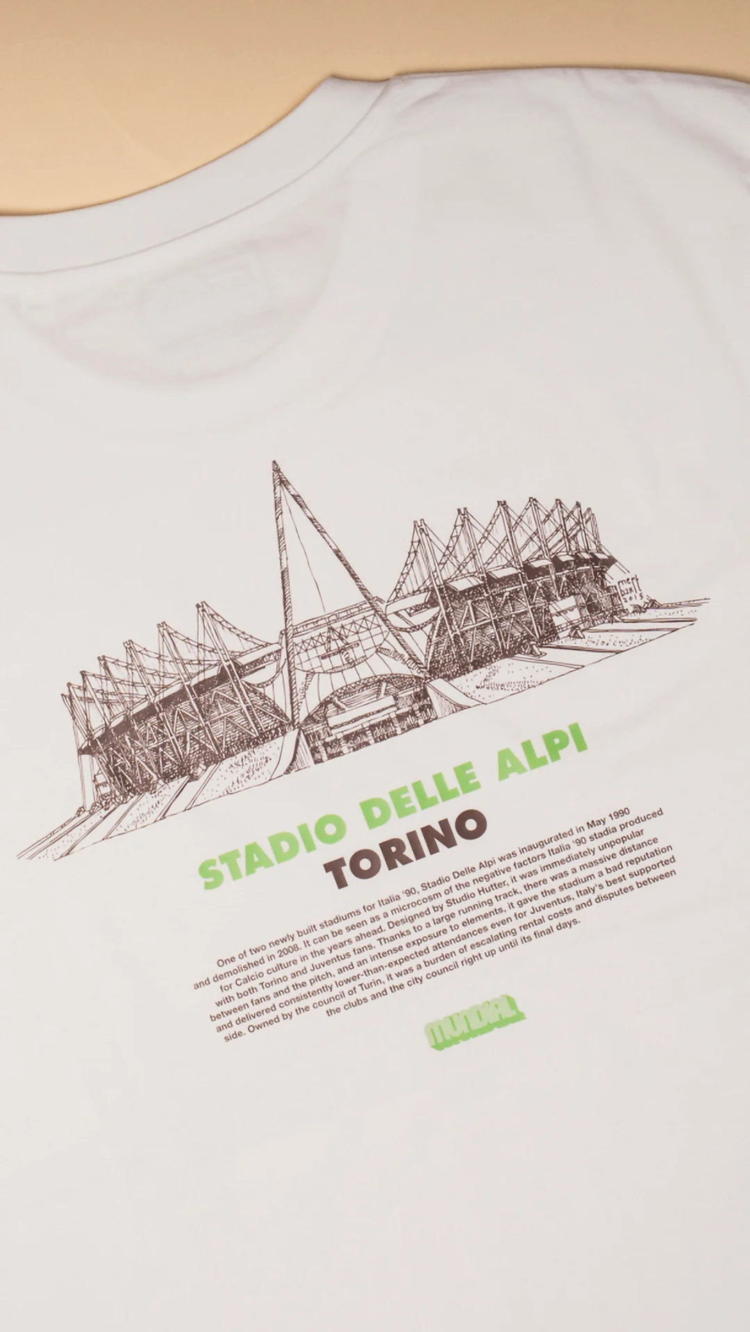 Stadio Delle Alpi, Torino MUNDIAL x Tacchettee T-shirt - White - Image 3
