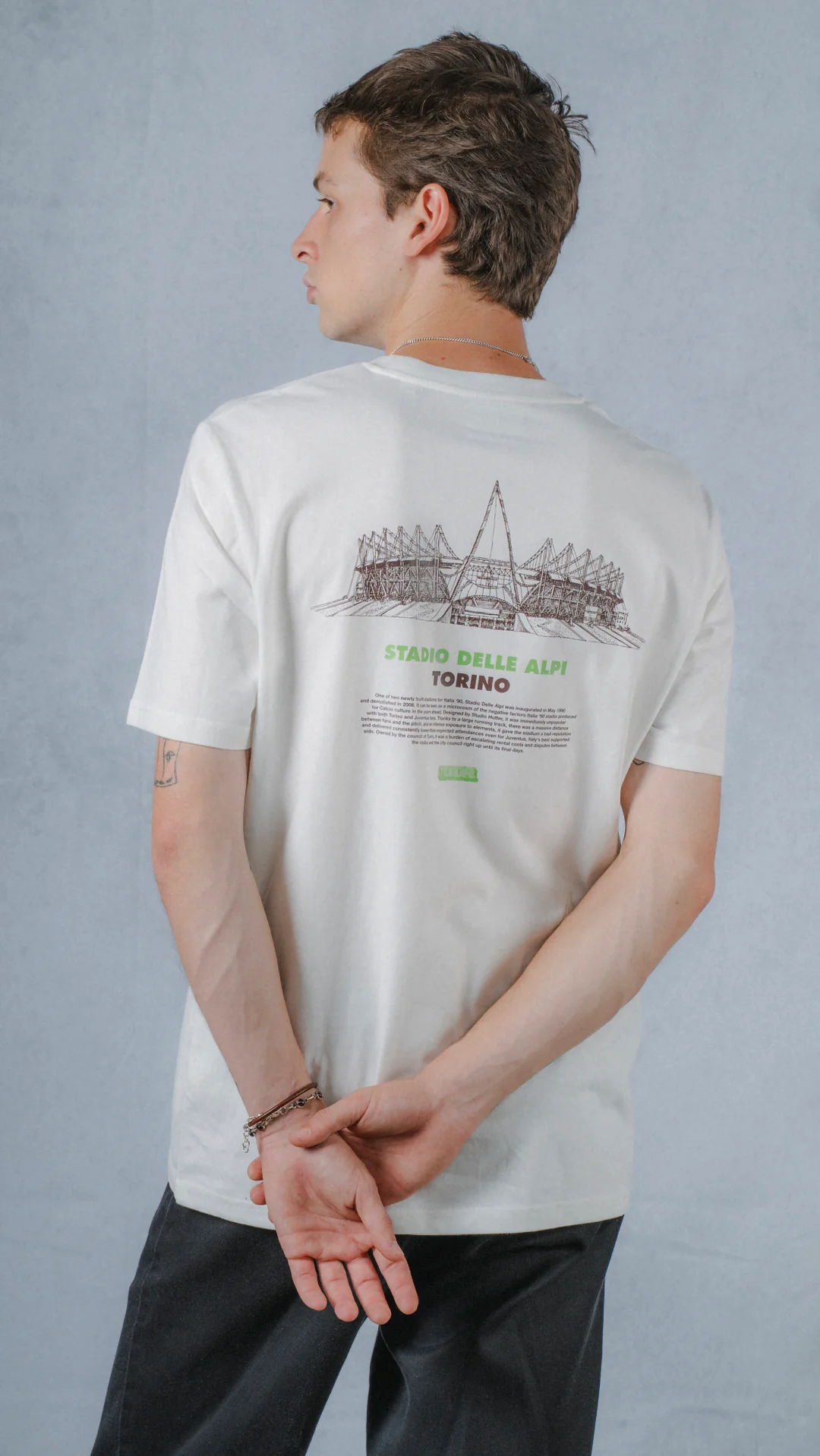 Stadio Delle Alpi, Torino MUNDIAL x Tacchettee T-shirt - White - Image 4