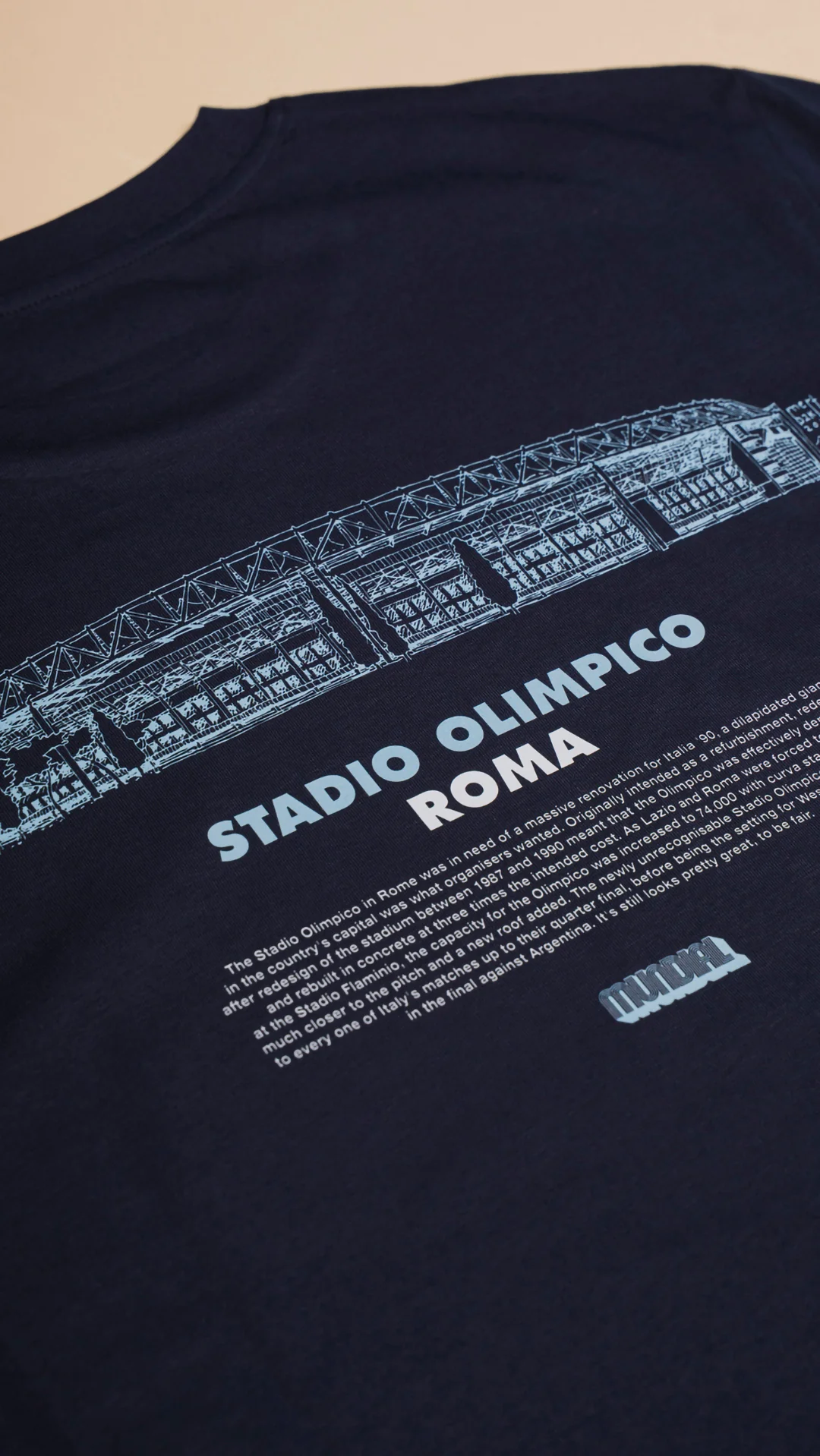 Stadio Olimpico, Roma MUNDIAL x Tacchettee T-shirt - Blue - Image 3